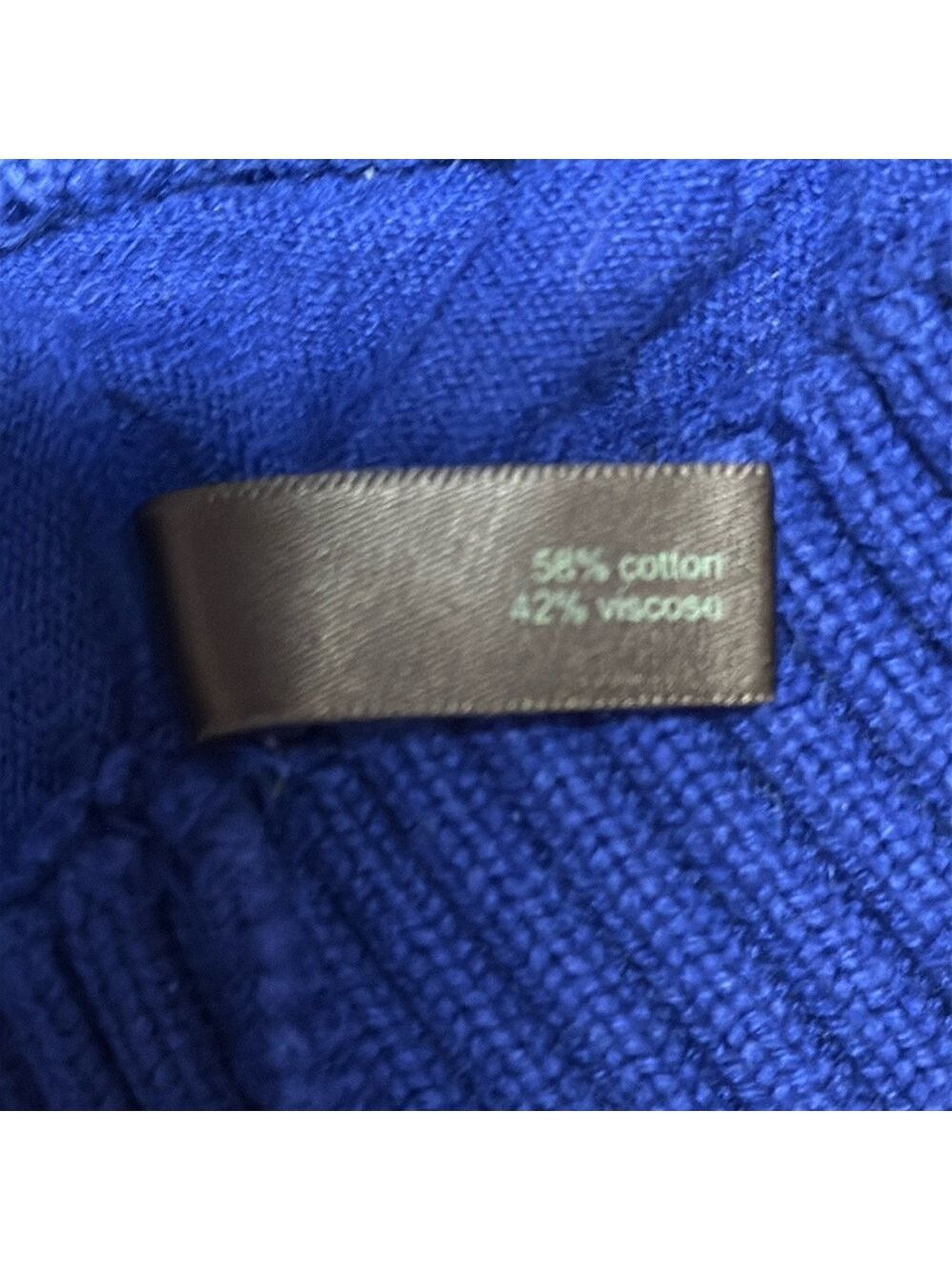 ✨ The Limited Royal Blue Button-Shoulder Knit Sweater | Size S - Picture 4 of 5